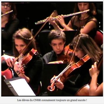 CNRR : Les Orchestres d’élèves en scène !