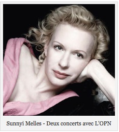 Sunnyi Melles : Deux concerts avec L’OPN