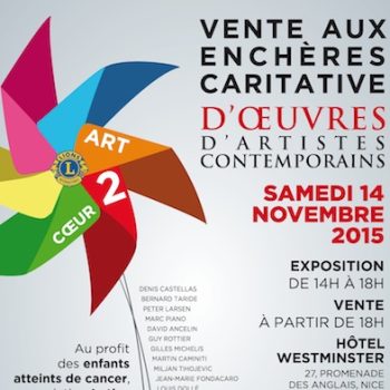 ART 2 CŒUR : Vente d’art caritative