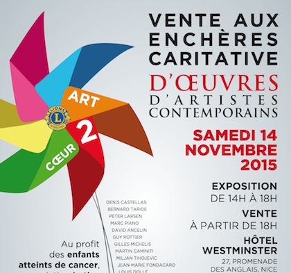 ART 2 CŒUR : Vente d’art caritative