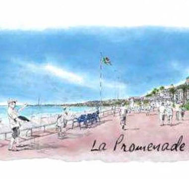 cROQUIS promenade des anglais Nice