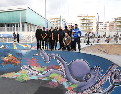 Art graph au skatepark Nice-Nord