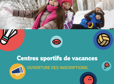 Inscriptions aux centres sportifs de vacances