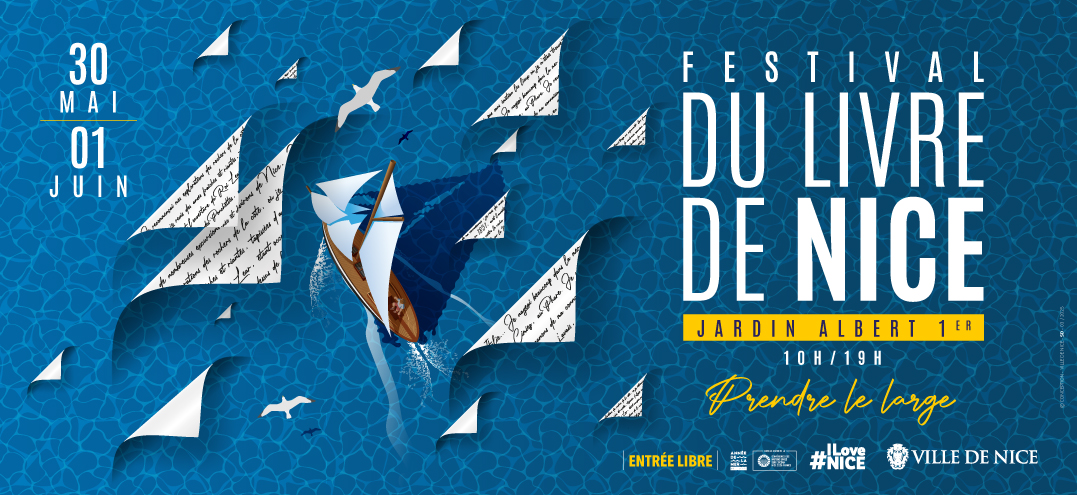 Le Festival du livre “Prendre le large” Jardin Albert 1er à Nice