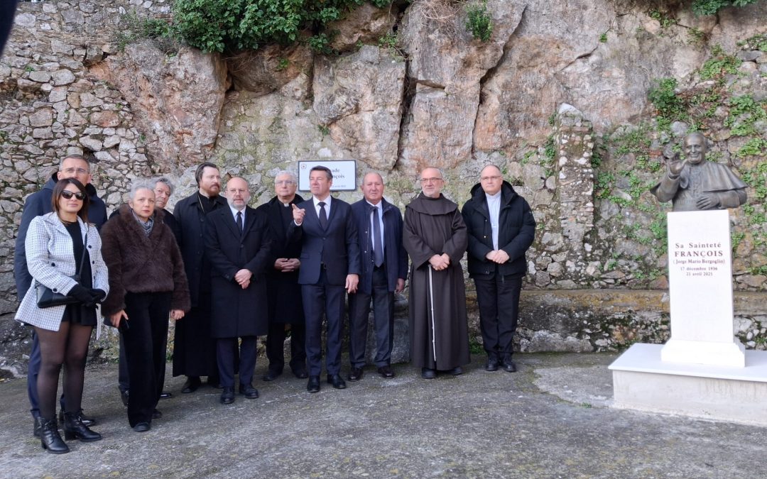 Inauguration de l’Esplanade Pape François au Monastère de Cimiez