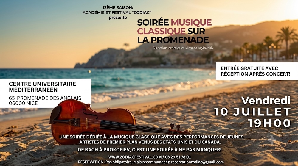 Zodiac Music Festival : soirée classique à Nice